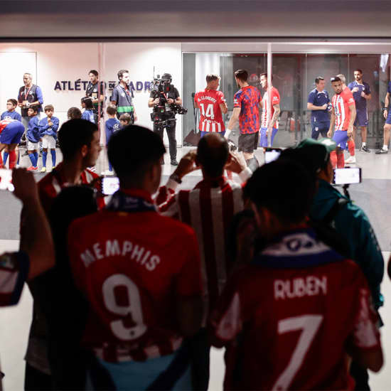 Atlético de Madrid: Experiencia túnel de vestuario + partido