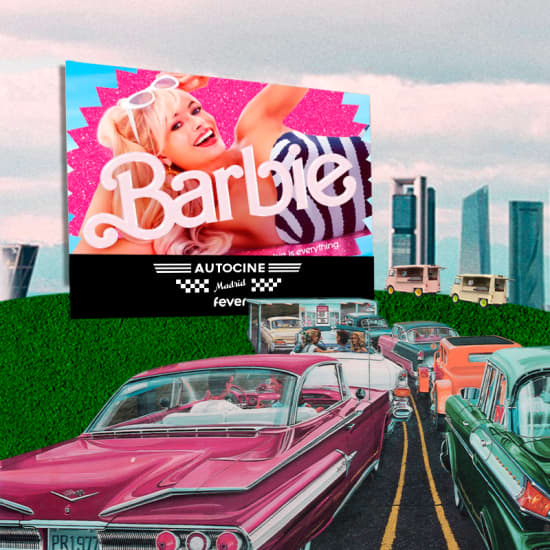 ﻿Barbie at Madrid Fever drive-in movie theater