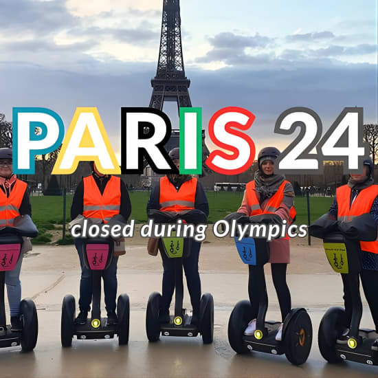 Segway de noche París iluminado