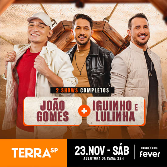 ﻿& João Gomes e Iguinho muestran Lulinha en Terra SP