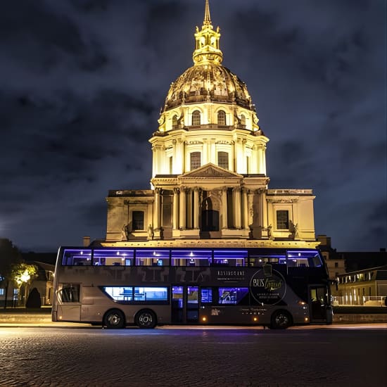 París Cena de 5 platos Toque de Autobús con Champán de Saint-Germain