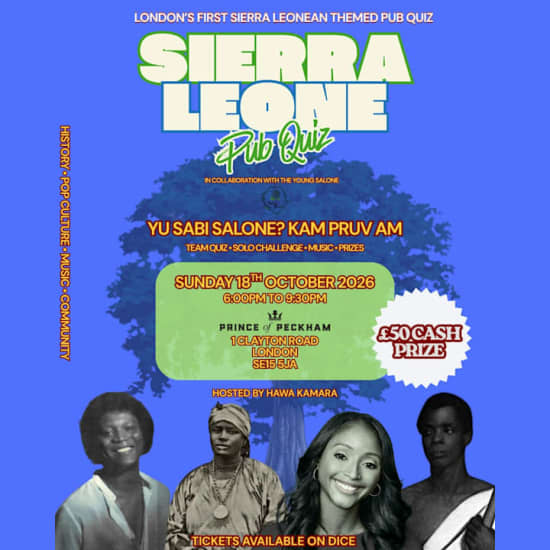 PRINCE OF PECKHAM PRESENTS: SIERRA LEONE PUB QUIZ EVENT.. PART2