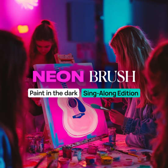 Neon Brush Sing-Along: Paint and Sing Experience for Swifties