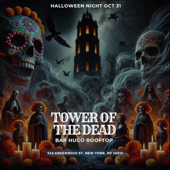 Tower Of Shadows Halloween Night at Bar Hugo Rooftop