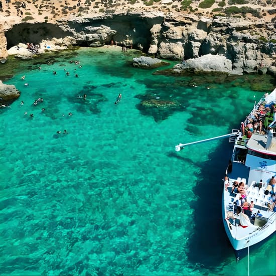 Comino, the BLUE LAGOON & Caves CRUISE