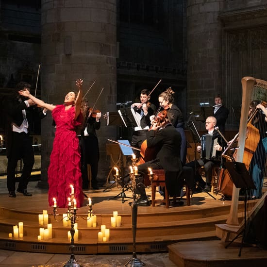 A night at the opera by candlelight 1st march gloucester cathedral