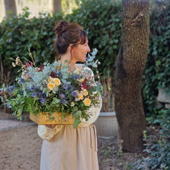 Taller de centros de flores naturales