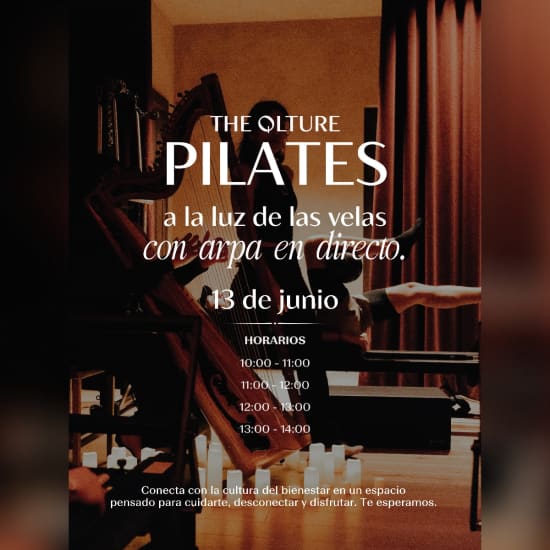 Pilates a la luz de las velas con arpa en directo