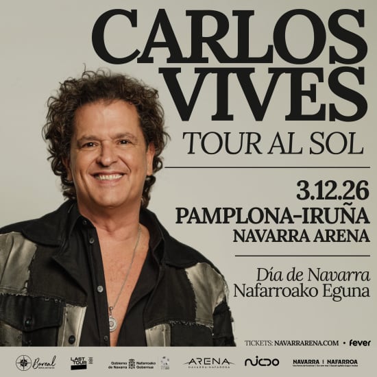 Carlos Vives en Navarra Arena, Pamplona 2026