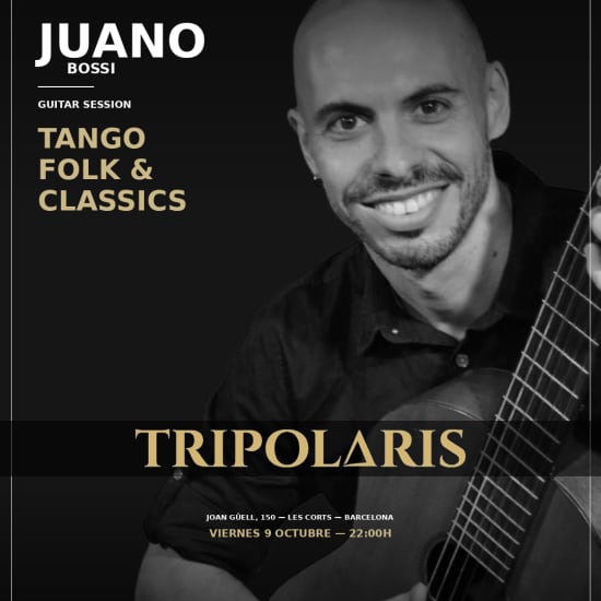 Intimate Guitar Session: Tango, Folk & Classics with Juano Bossi + Signature Cocktail