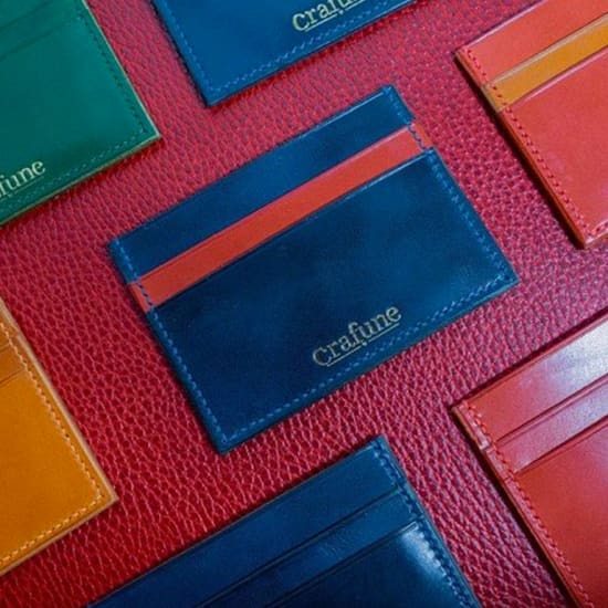 Experience leathercraft in Singapore Haji Lane Cardholder Singapore