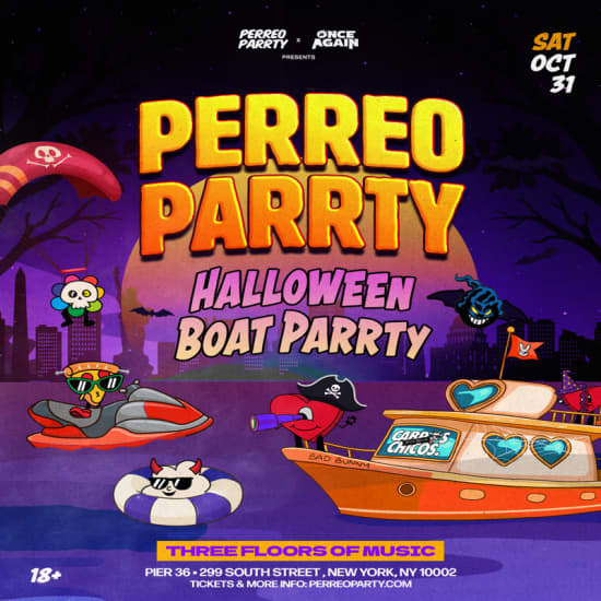 Imagem do evento PERREO PARRTY BOAT PARRTY (18+) - Halloween NYC Yacht Cruise