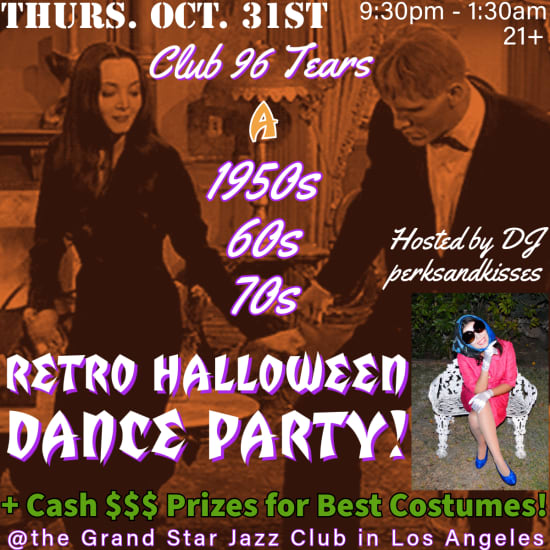 RETRO HALLOWEEN DANCE PARTY @ Club 96 TEARS