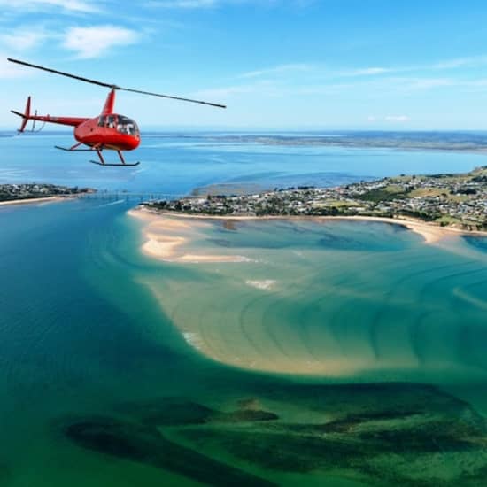 Vol en hélicoptère de 8 minutes : Phillip Island Cape Woolamai ou Grand Prix Circuit