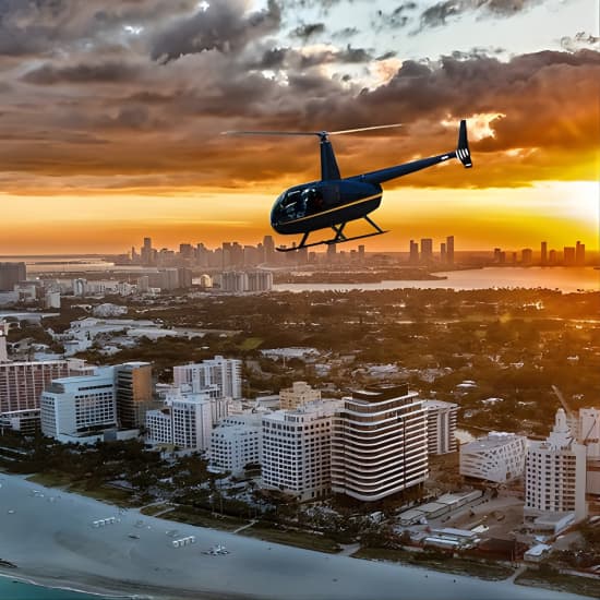Sunset Miami Private Helicopter Tour