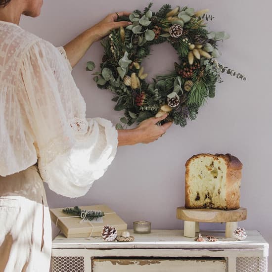 Taller de Coronas de Navidad de flores naturales