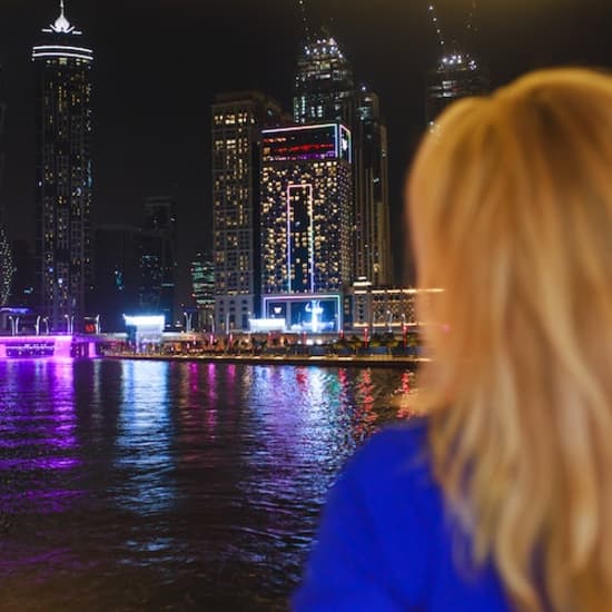 Dubai: Dhow Cruise with Dinner + Fountain Show at Festival Waterfront Center, Dubai, United Arab Emirates
