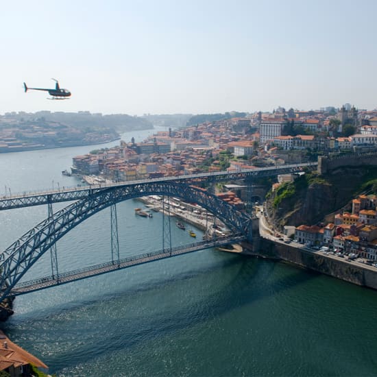 ﻿360o Porto: Walking tour, helicopter ride and cruise on the Douro