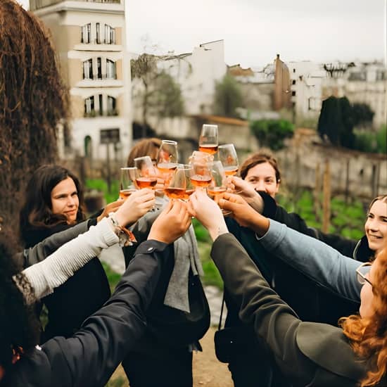 Visite à pied VIP de Montmartre avec dégustation de vin dans un vignoble privé