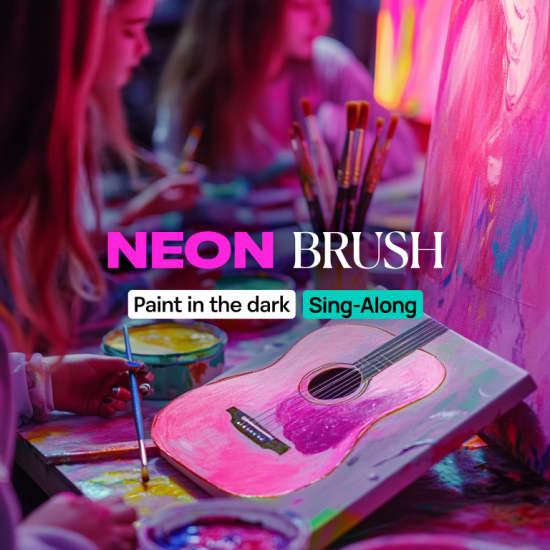 Neon Brush Sing-Along: Paint and Sing Experience for Swifties