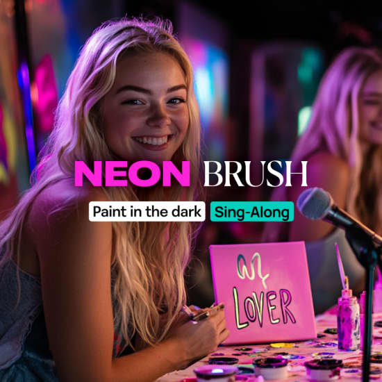 Neon Brush Sing-Along: Paint and Sing Experience for Swifties