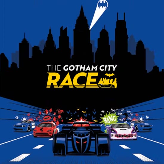 Gotham City Race at Batman Escape in Paris: Rapid Race Cars