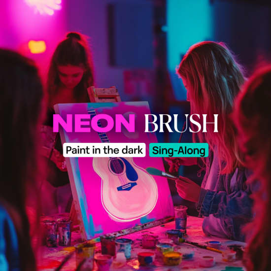 Neon Brush Sing-Along: Paint and Sing Experience for Swifties