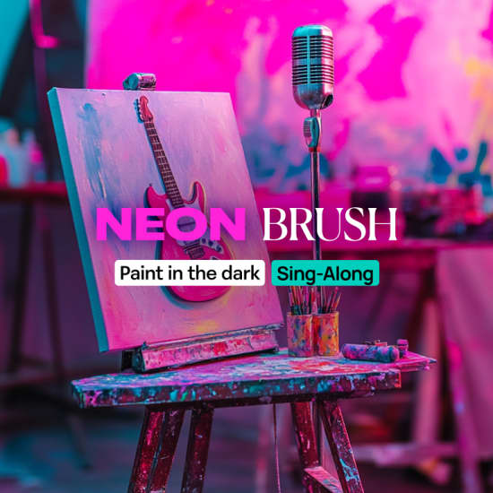 Neon Brush Sing-Along: Paint and Sing Experience for Swifties