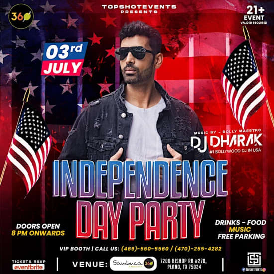Pre- Independence Day Bash | #1BOLLYWOOD Fusion Night
