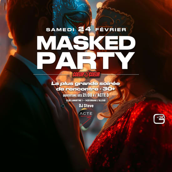 ﻿Coeur à Coeur - The biggest masked party for singles aged 30 and over