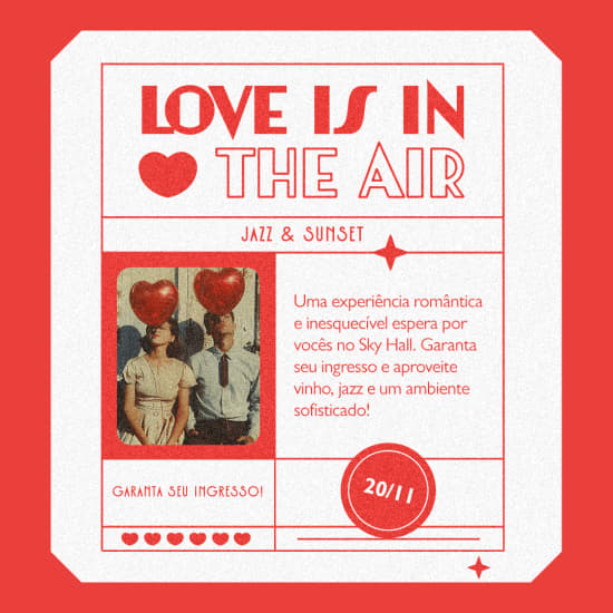 Love In The Air | Sky Hall Terrace Bar