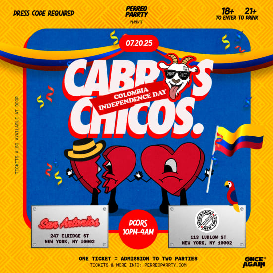 Cabros Chicos - Colombian Independence Day PERREO ReggaetÃ³n Dance Party