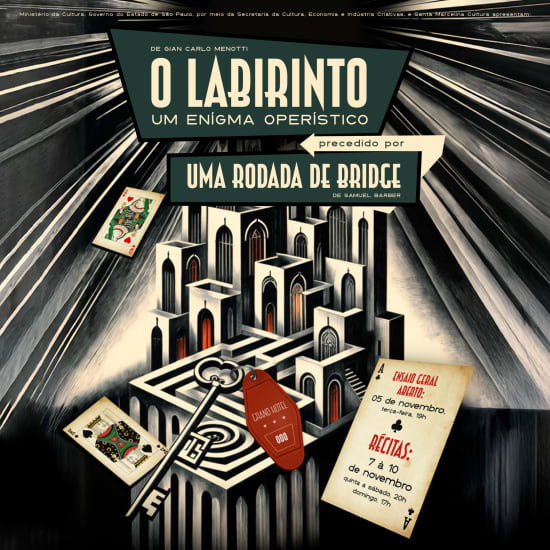 Academia de Ópera: Uma Rodada de Bridge e  O Labirinto - Um Enigma Operístico | Ensaio Aberto