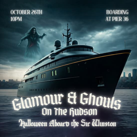 Glamour & Ghouls On The Hudson: A Halloween Yacht Cruise aboard Sir Winston