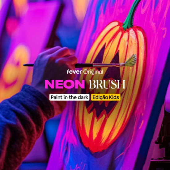 Neon Brush Kids na Colecta: Uma aula de pintura em neon para toda a família