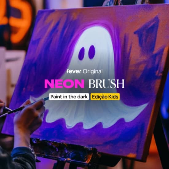 Neon Brush Kids na Colecta: Uma aula de pintura em neon para toda a família