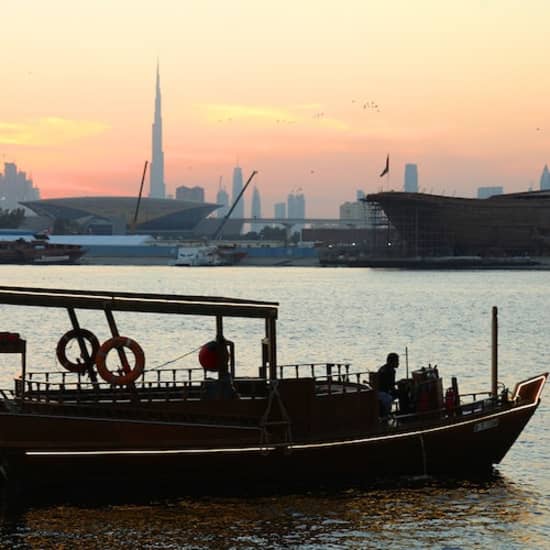 Dubai Sunset Abra Cruise with High Tea at Festival Waterfront Center, Dubai, United Arab Emirates