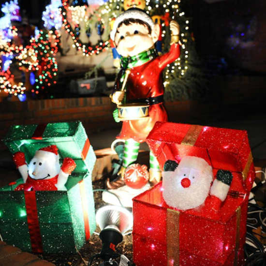 Dyker Heights Christmas Lights, Bryant Park Winter Village & NYC Subway Tour