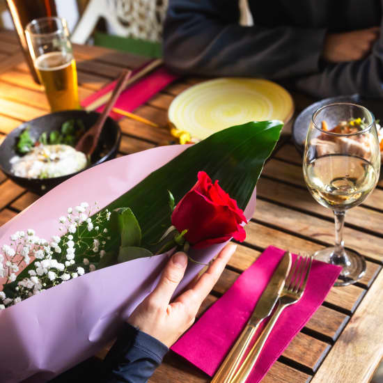 Cena de San Valentín en Jardinet d'Aribau