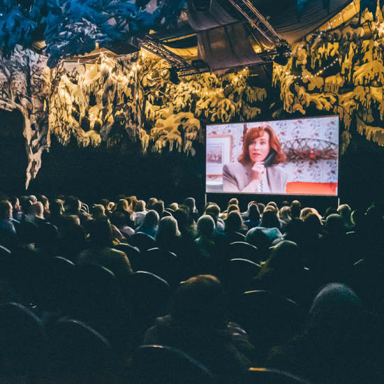 Cinema in the Snow by Pop-Up Screens