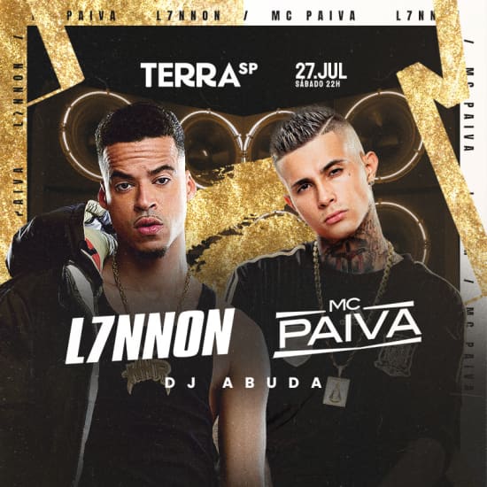 Show de L7NNON y MC Paiva en Terra SP