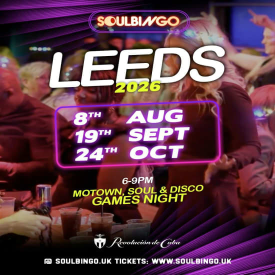 Soul Bingo Leeds | 24th October 2026 — event image