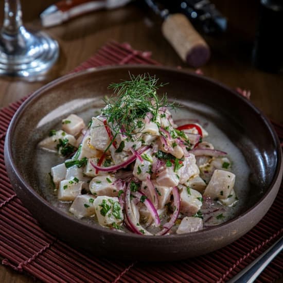 Marinados y ceviches con vino