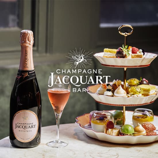 Champagne Jacquart Bar: una lujosa merienda cena de lujo para dos