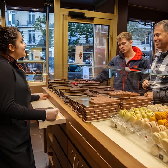 Visite guidée de Paris avec dégustation de spécialités gourmandes et sucrées avec la pâtisserie & Chocolat