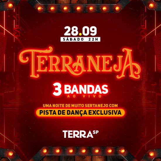 Show Terraneja com 3 Bandas Ao Vivo no Terra SP