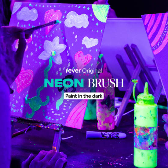 Neon Brush: A Glow-in-the-Dark Painting Experience