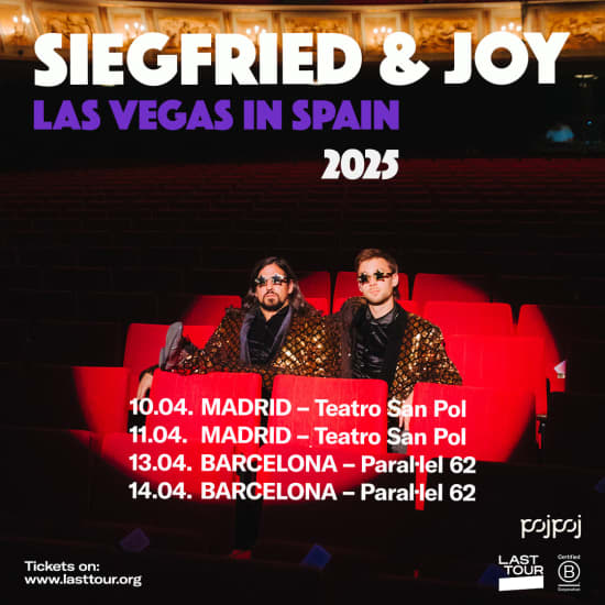 Siegfried & Joy en Sala Paral·lel 62, Barcelona 2025