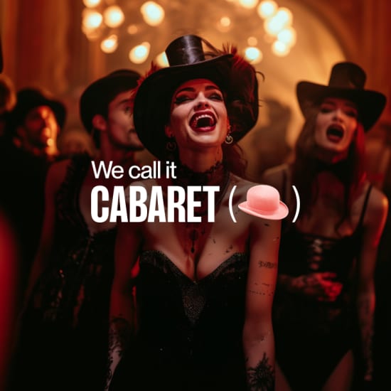 We call it Cabaret: Un Show de Drácula a la luz de la luna