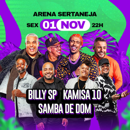 Show Kamisa 10, Billy SP e Samba de Dom no Arena Sertaneja